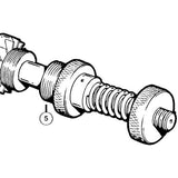 Park Tool 682 Arbor Pilot replacement part for BFS-1 workshop tool, showing the small, cylindrical component used in bike maintenance.