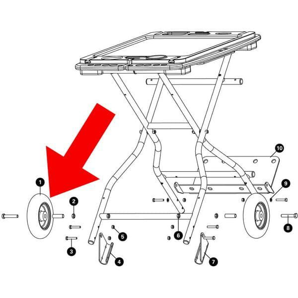 Park Tool 1829-2 Replacement Wheel for PB-5 Bike Stand – Durable Workshop Part | Swinnerton Cycles