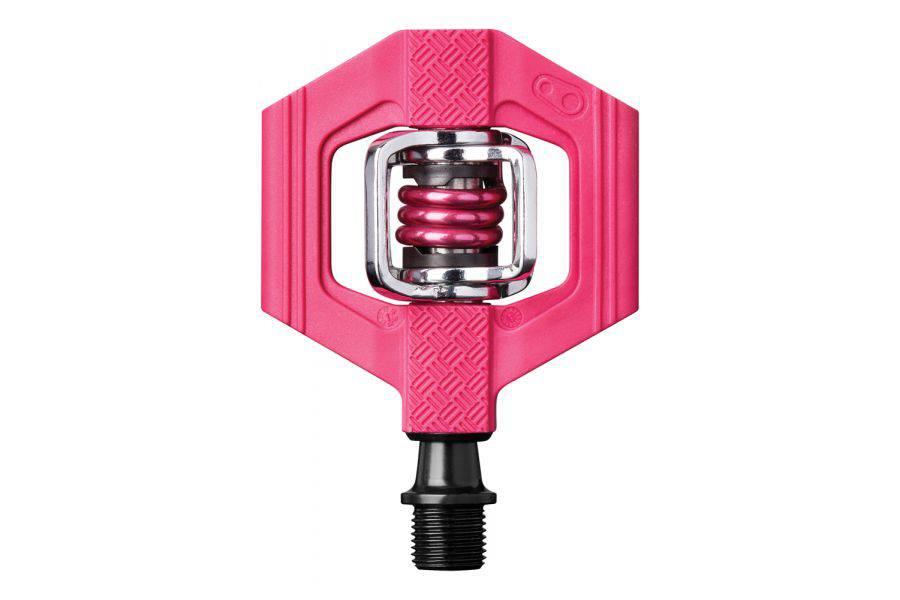 Crank Brothers Candy 1 clipless mountain biking and cyclocross pedal with durable metal body and pedal cleat interface.