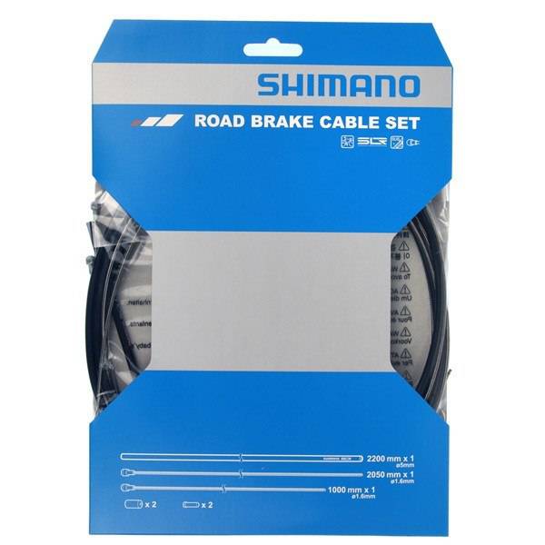 Shimano Road brake cable set with stainless steel inner wire, black | Swinnerton Cycles
