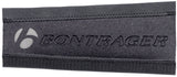 Bontrager black long chainstay protector on bike frame, designed to reduce noise and protect the chainstay from damage.