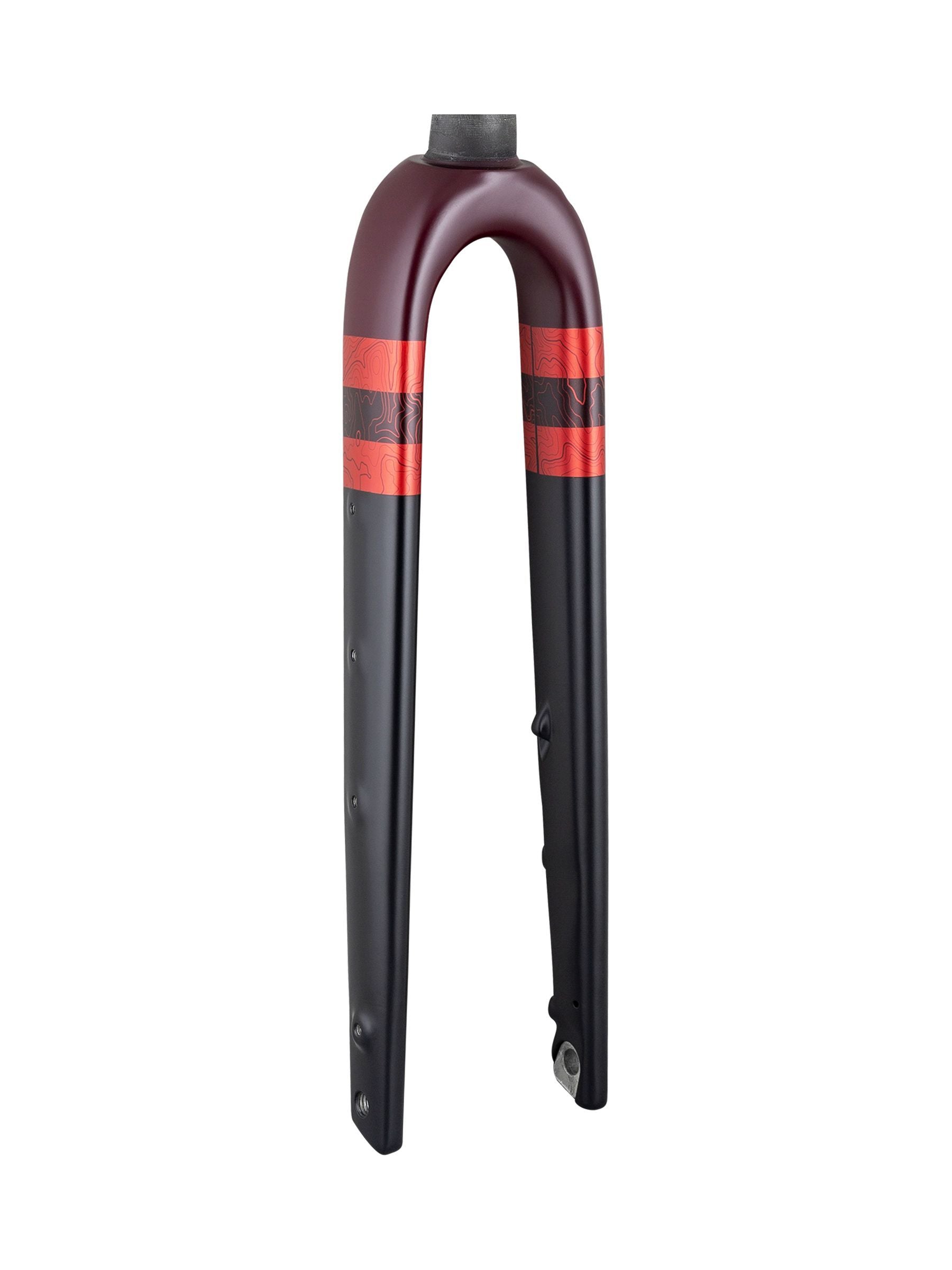 Trek 2022 Checkpoint ALR 5 road bike forks with Cobra Blood color, 330mm length, 45mm rake, and lightweight alloy construction.
