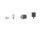 Trek Lock Bumper Set in black with bolts, bike lock accessory, one size, designed to protect and secure bike locks.
