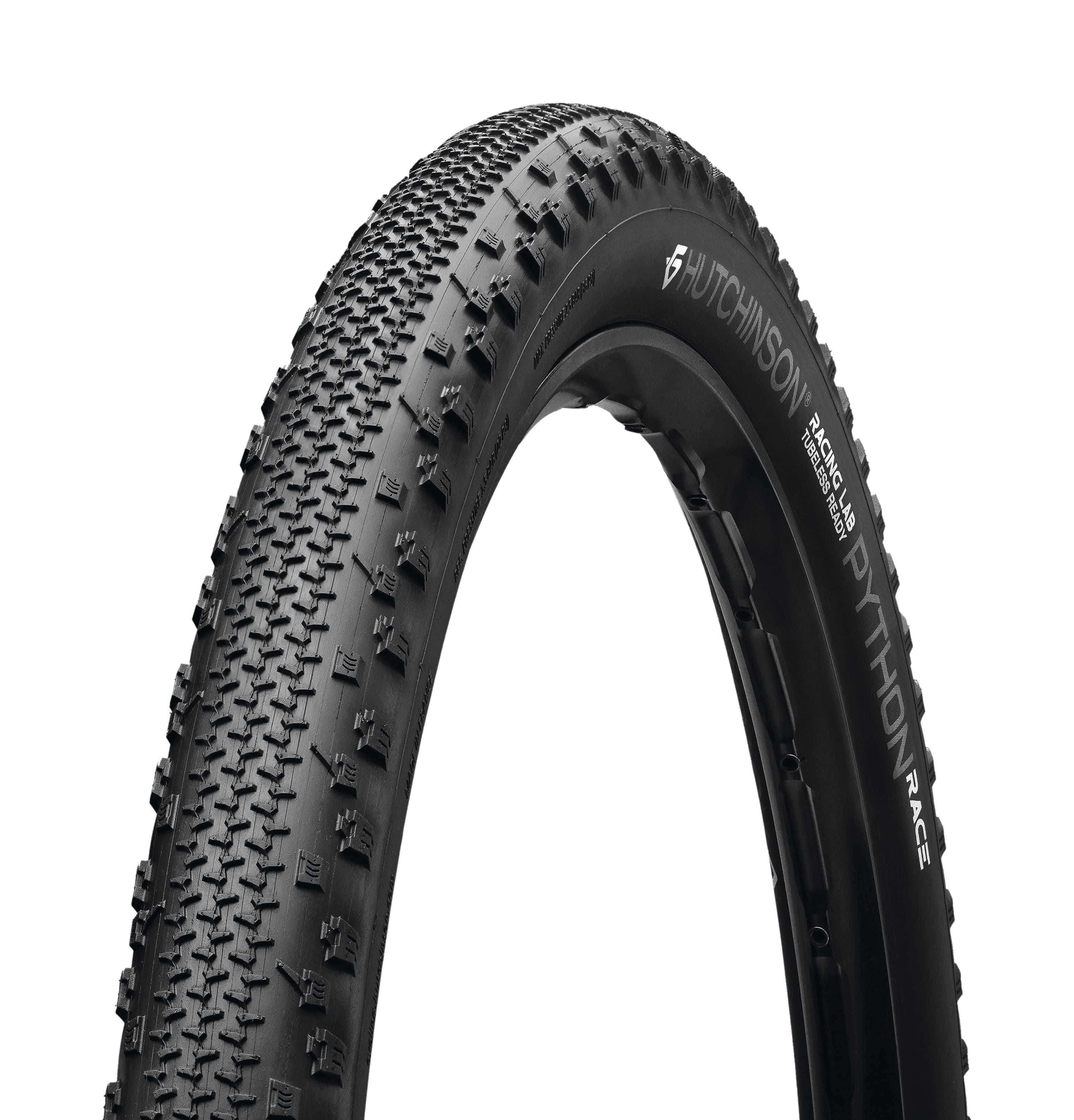 Hutchinson Python 3 Race MTB tire 29 x 2.4 mounted on a bike wheel, designed for cross-country mountain biking.