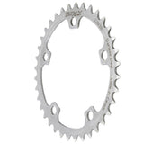 Surly stainless steel 5-arm chainrings for MTB single ring setup, 110 BCD, shown with close-up of the component's details.