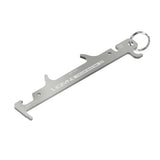 Lezyne workshop chain gauge tool for measuring bicycle chain wear and maintenance, with digital display and durable construction.