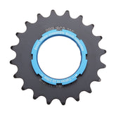 BBB Chain Ring Ebike Sprocket with Boost Adapter and Lockring for Bosch 8-11 Speed bicycle components, showing sprocket and hardware.