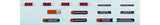Bontrager Aeolus XXX 2 wheel decals showing sleek red and black design for bike wheel customization and replacement.