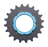 BBB Chain Ring Ebike Sprocket with Boost Adapter and Lockring for Bosch 8-11 Speed e-bike components, shown with installation details.