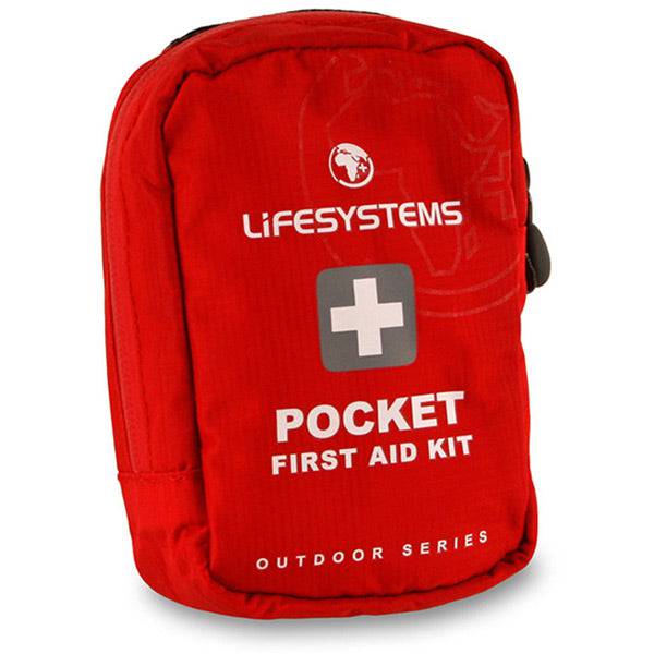Lifesystems Pocket First Aid Kit with waterproof zip and belt loop, compact accessories for emergency medical supplies