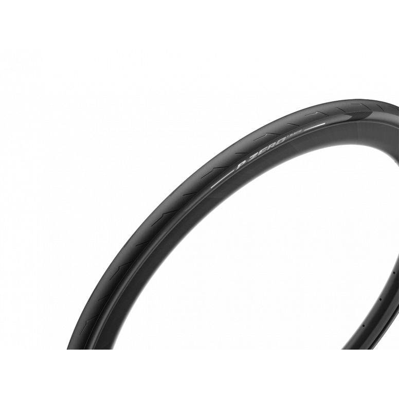 Pirelli P Zero Race high-performance road cycling racing tyre with sleek tread design and branding visible.
