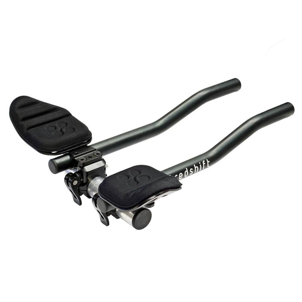 Redshift Sports Aero handlebar with quick-release aerobars mounted on a road bike for aerodynamic riding.