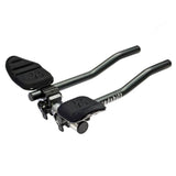 Redshift Sports Aero Handlebar with quick-release aerobars mounted on a road bike, showing aerodynamic design and sleek black finish.