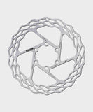 Galfer Wave Road Disc Rotor with 6-bolt mounting for road, gravel, and cyclocross bikes, showcasing the high-performance braking component.