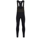 Madison Roam men's DWR water-repellent cargo bib tights with multiple pockets, designed for outdoor activities and cold weather.