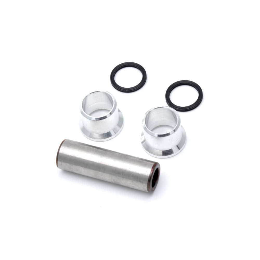 Fox Shock 8mm steel bushing spare part for rear shock suspension, close-up of component used in Fox suspension systems.