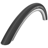 Schwalbe G-One Allround Evo Super Ground TLE tubeless-ready gravel and road bike tire mounted on wheel with tread detail