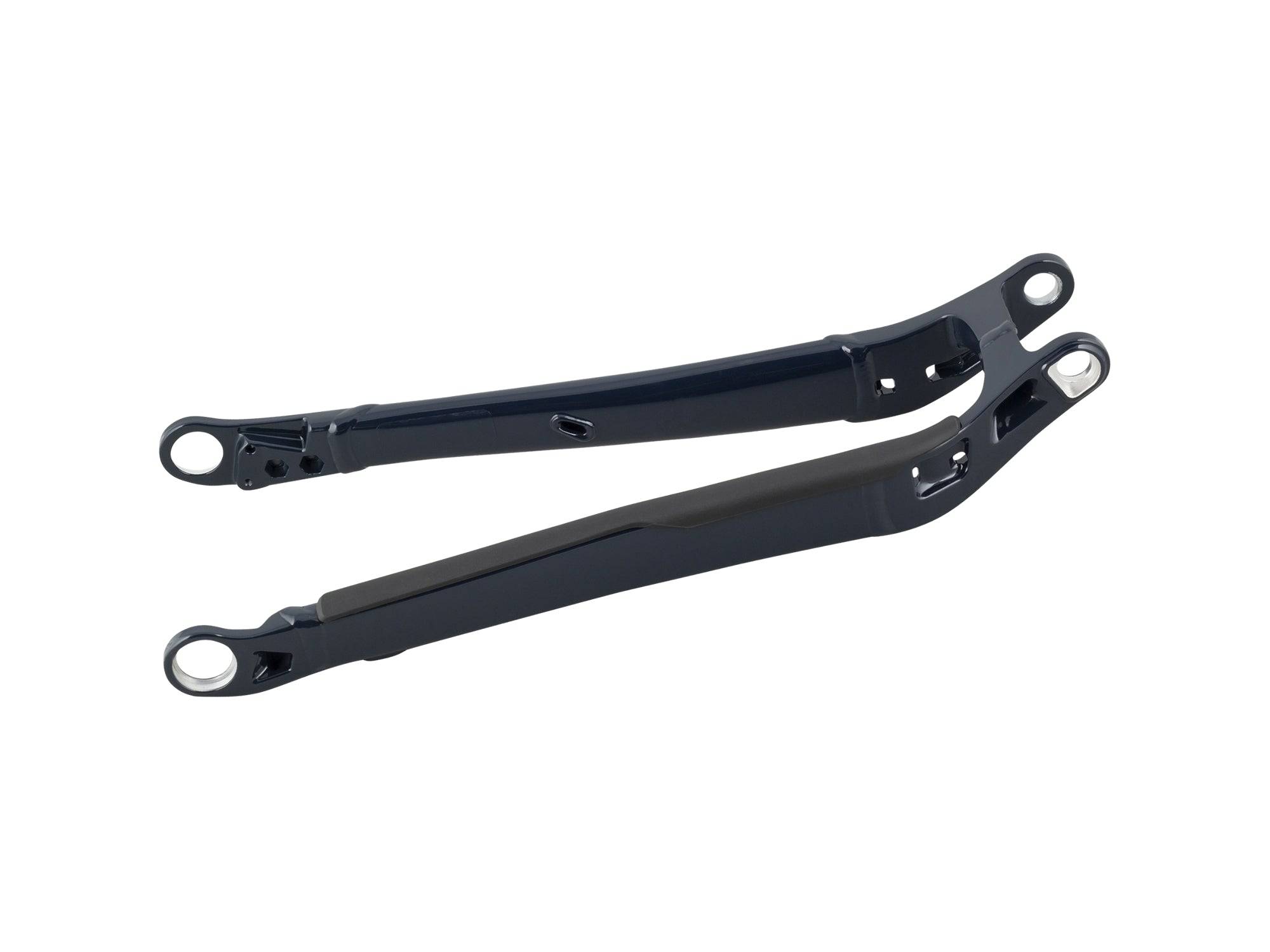 Trek Rail 9 29 aluminum chainstay frame spare component for durable bike support, shown in close-up with metal finish