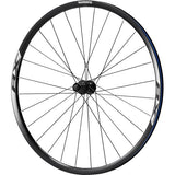 Shimano WH-RX010 700C disc road wheel with 24mm rim and Centre-Lock rotor mount, suitable for clincher tires and road cycling.