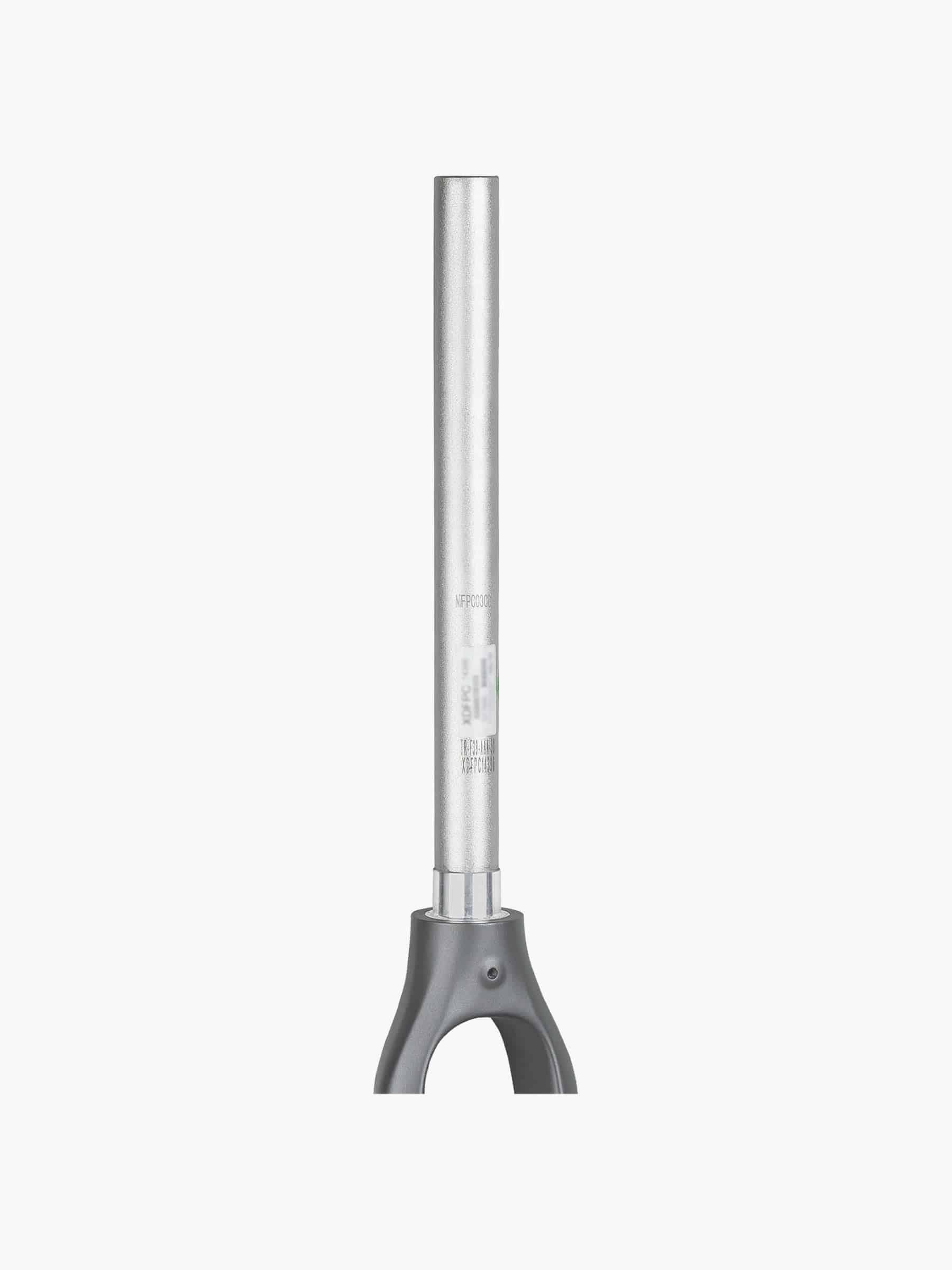 Trek FX 3 700c disc brake rigid fork in black and silver, 325mm length with 50mm offset, bicycle component showing the fork.