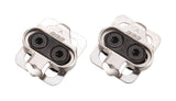 BBB BPD-01 Click&Go SPD cycling cleats with 4-degree float, designed for compatible bike pedals, shown in close-up image.