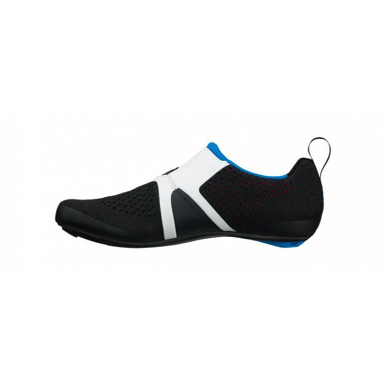 Fizik R1 Transiro black and white road cycling shoe with dual BOA closure, size 38, featuring a sleek athletic design.