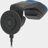 Quad Lock Wireless Charging Head V2 for car and desk mounts, fast charging accessory by Quad Lock, shown attached to a mount.