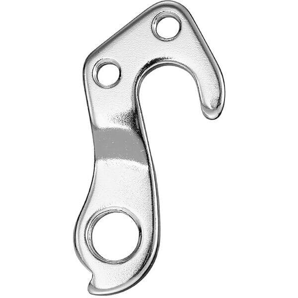 M Part Trek gear hanger for bike frame protection and replacement, shown with its sturdy metal construction and mounting holes.