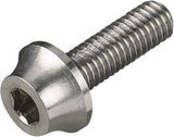 Trek front derailleur flanged head fastener in grey, M5 x 16mm replacement component for bicycle drivetrain.