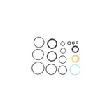 Fox DHX Vanilla shock rebuild kit with components for suspension repair and maintenance, including seals and parts.
