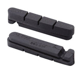 Pair of BBB Roadstop Shimano BBS-03A cartridge brake pads for bike disc brakes, shown in close-up.