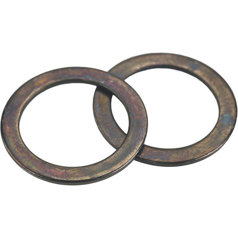 Pair of Specialites TA aluminium pedal washers for crank arm protection, bicycle components and accessories.