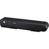 Shimano STEPS BT-EN405 504Wh rear carrier battery for e-bike systems, black, mounted on e-bike frame.