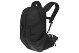 Ergon BX3 Evo black backpack with adjustable fit harness, 15-18L capacity, designed for ergonomic comfort and accessories.