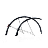 Black Flinger F42 Deluxe mudguard for 700x42mm tires, bicycle fender accessory, designed to protect against mud and water splashes.