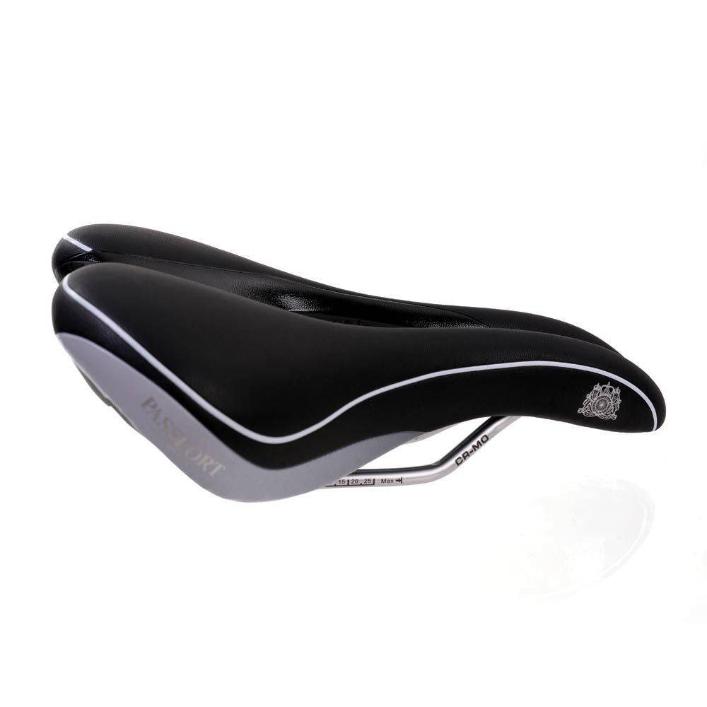 Passport Hostess saddle for MTB and road cycling, a comfortable unisex bike seat designed for endurance and performance.