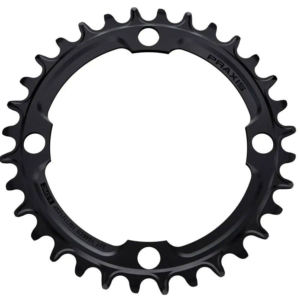 Praxis Works 1x MTB narrow wide chainring with 104 BCD for enduro and downhill bikes, durable components for mountain biking.