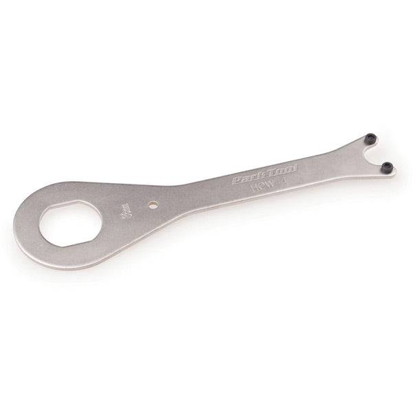 Park Tool HCW-4 36mm box-end wrench and bottom bracket pin spanner tool for bicycle workshop repairs.