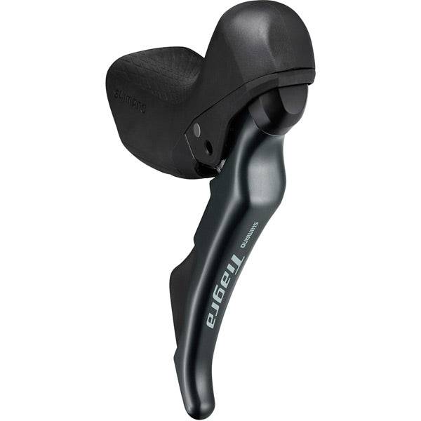 Shimano Tiagra ST-4720 10-speed hydraulic road shifter lever with mechanical gear control and ergonomic design.