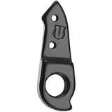 Black alloy M Part gear hanger for Cervelo bike frame, replacement component, durable and lightweight bike gear hanger.