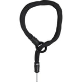 ABUS Frame Lock Adapter Chain ACH IVY 6KS/100 with IvyTex security cover, black accessories for bike security, close-up view