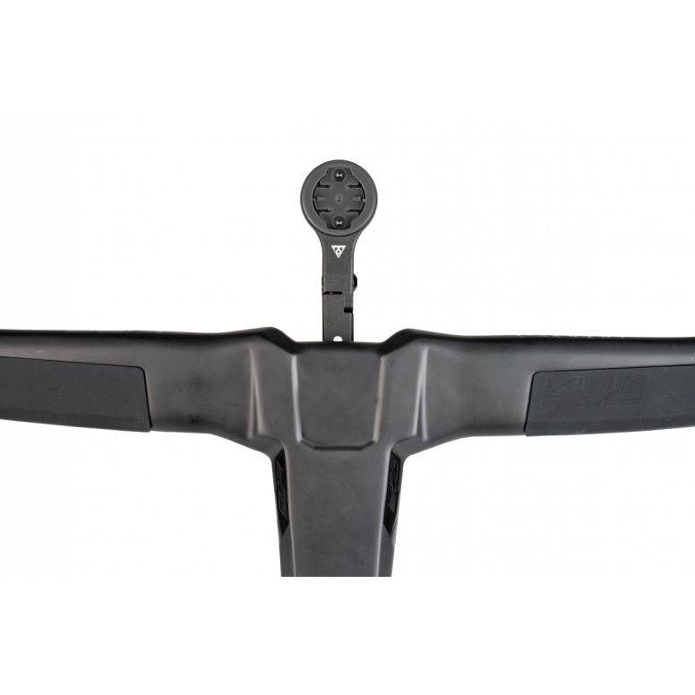 Topeak UTF Multi-Mount Pro black accessory for integrated bike handlebars, adjustable mount for GPS devices and lights.