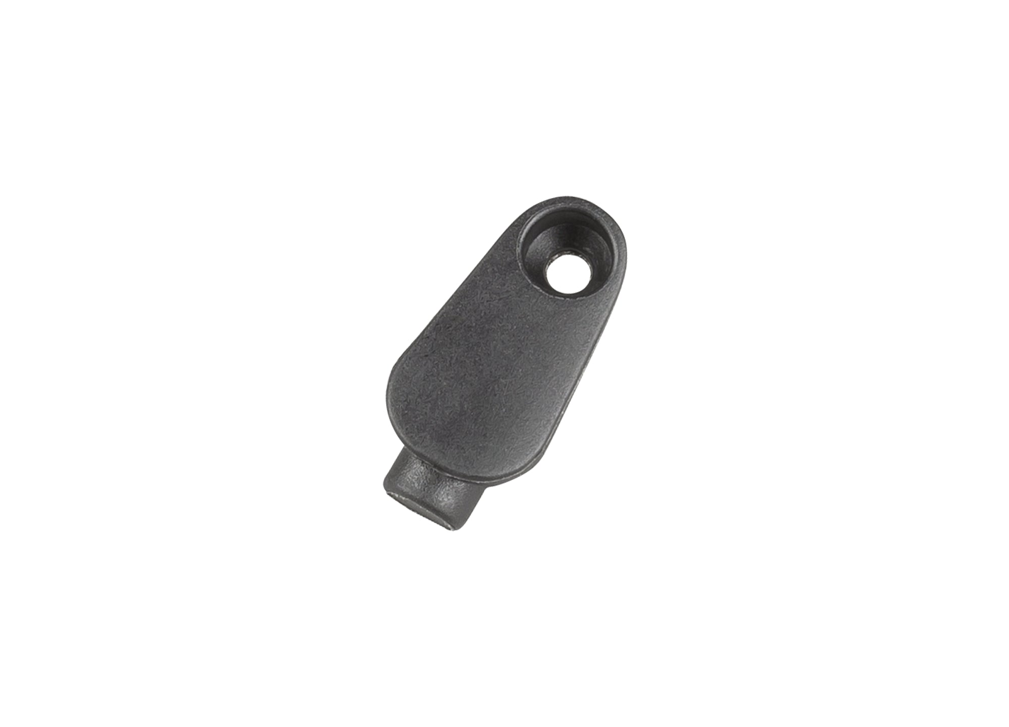 Black Trek MTB cable stop frame plug, 1X Di2 cover for sealing cable holes on bike frames, durable and smooth finish.