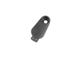 Black Trek MTB cable stop frame plug, 1X Di2 cover for sealing cable holes on bike frames, durable and smooth finish.
