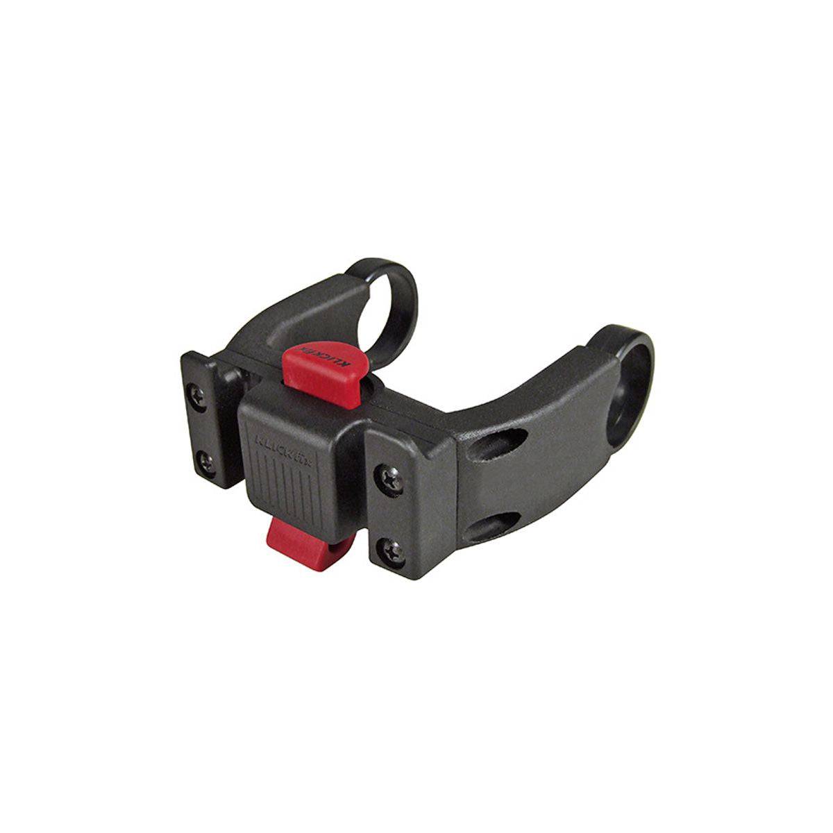 Rixen-Kaul KLICKfix E-Bike handlebar adaptor fitting 22-26mm and 31.8mm handlebars, shown attached to a bike handlebar.