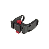 Rixen-Kaul KLICKfix E-Bike handlebar adaptor fitting 22-26mm and 31.8mm handlebars, shown attached to a bike handlebar.