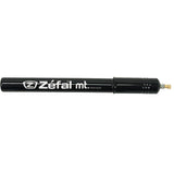 Zefal MT aluminium frame fit hand pump with flexible valve adapter and mount clips for bike tire inflation.