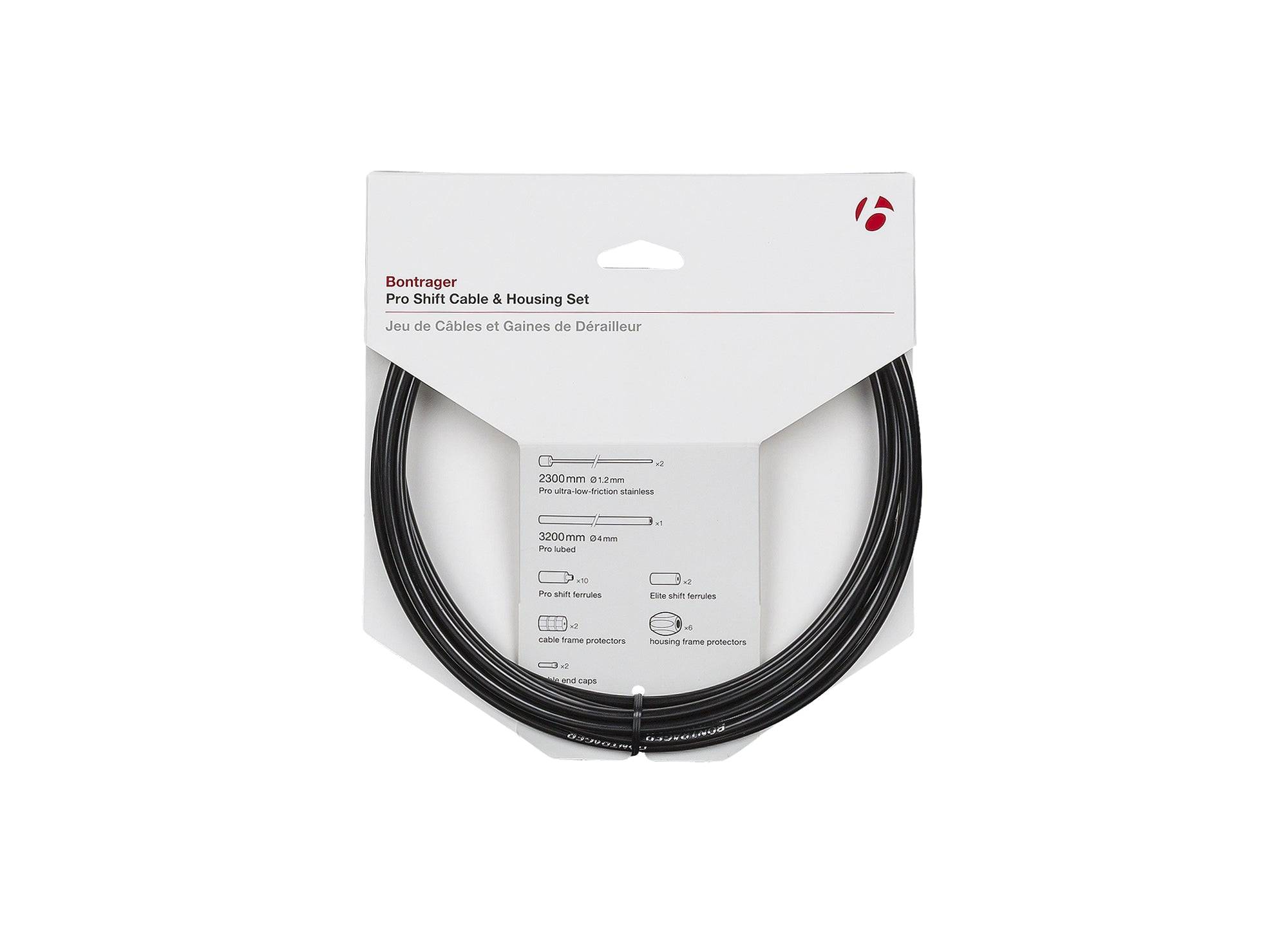 Bontrager Pro Shift Cable & Housing Set Black One size | Swinnerton Cycles