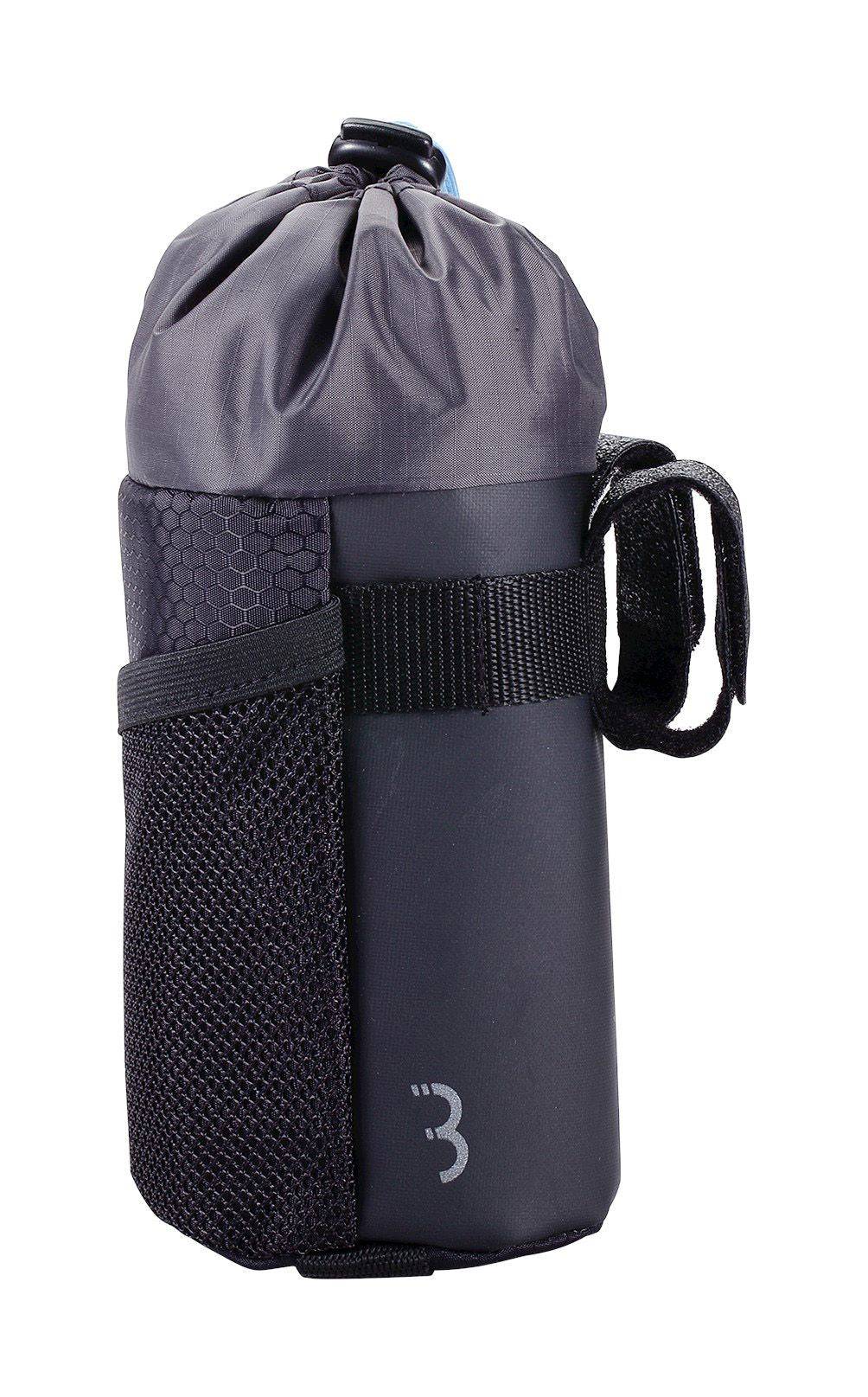 BBB BSB-20 BarBuddy handlebar pack bag with blue interior, designed for easy access and convenient storage on bike handlebars.