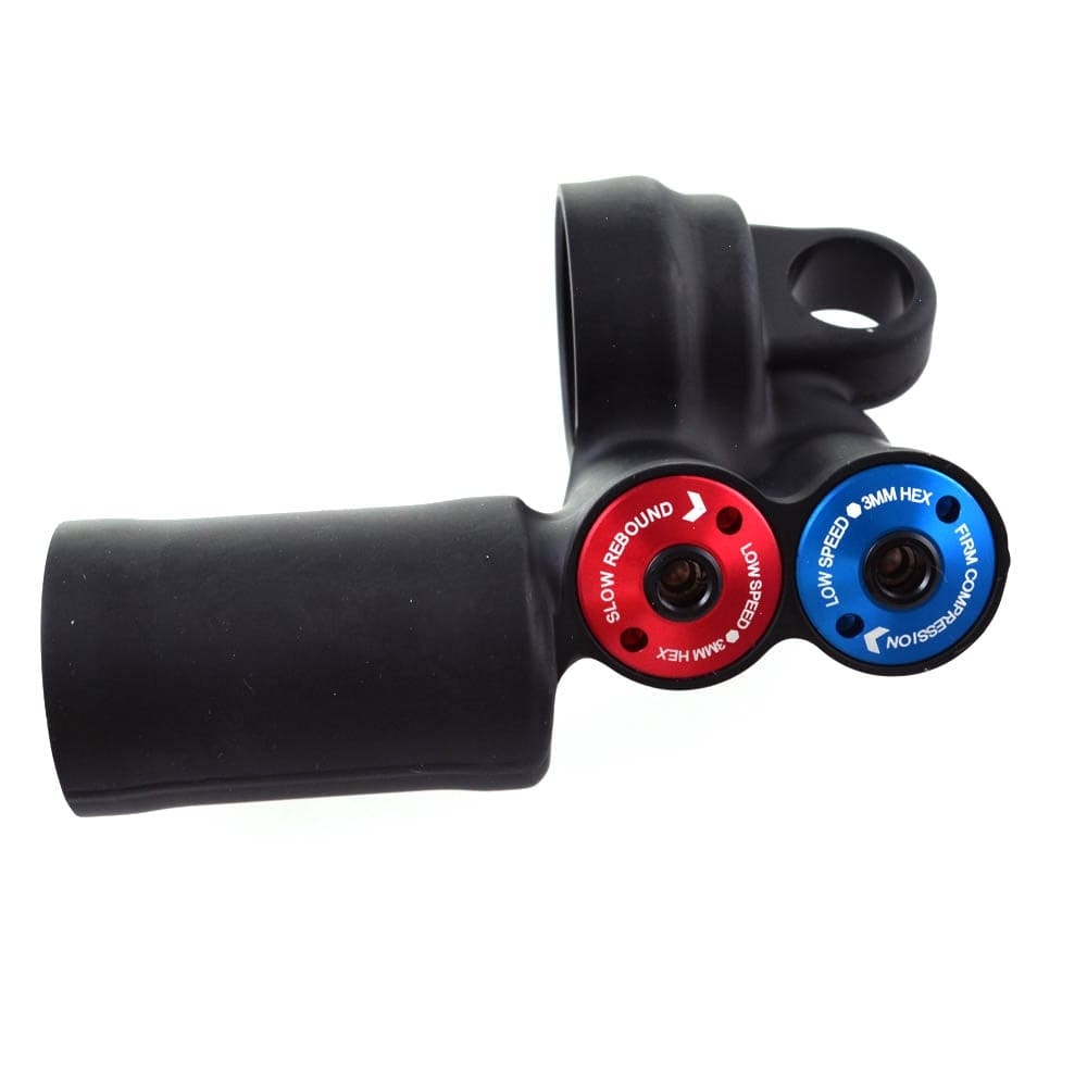Fox Shock DHX2 P-S Eyelet Assembly for 2018 rear shock, replacement component, shows metal eyelet with mounting details.